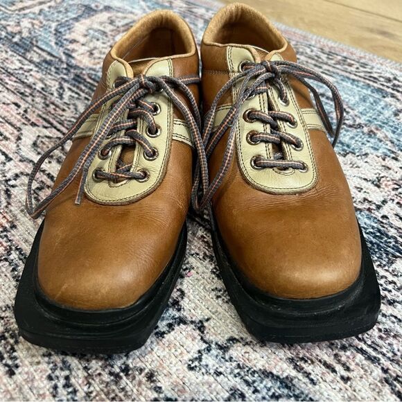 VINTAGE Fabiano Cross Country Ski Shoes Men Sz 6.5 Italy VTG Rare Patons Leather - Picture 4 of 11